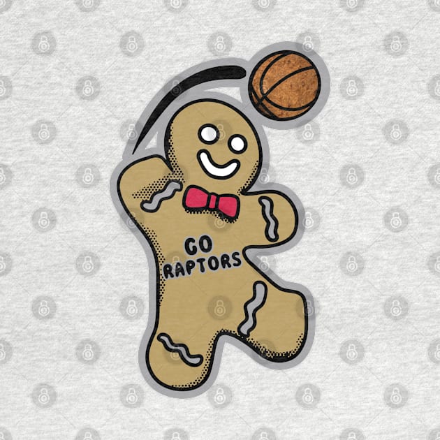 Toronto Raptors Gingerbread Man by Rad Love